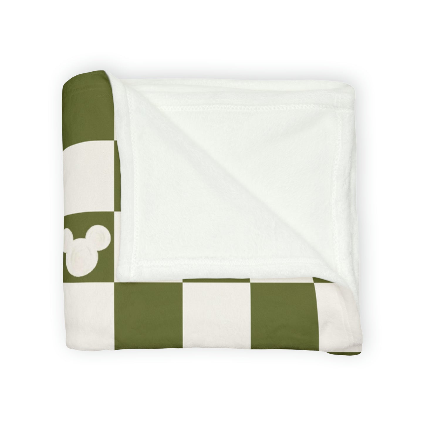 Oh Mickey (green) Plush Blanket