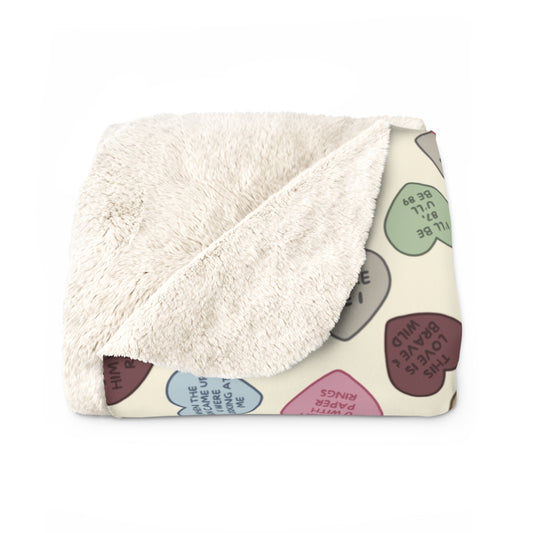 Talk Swiftie to me Sherpa Fleece Blanket