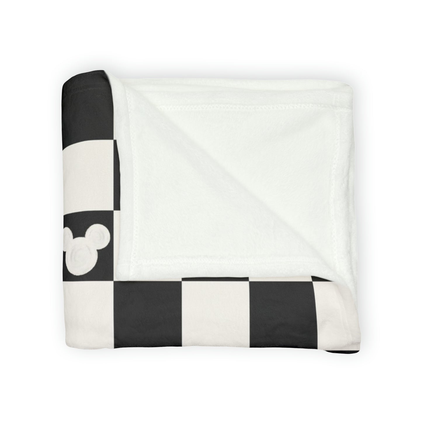 Oh Mickey (black) Plush Blanket