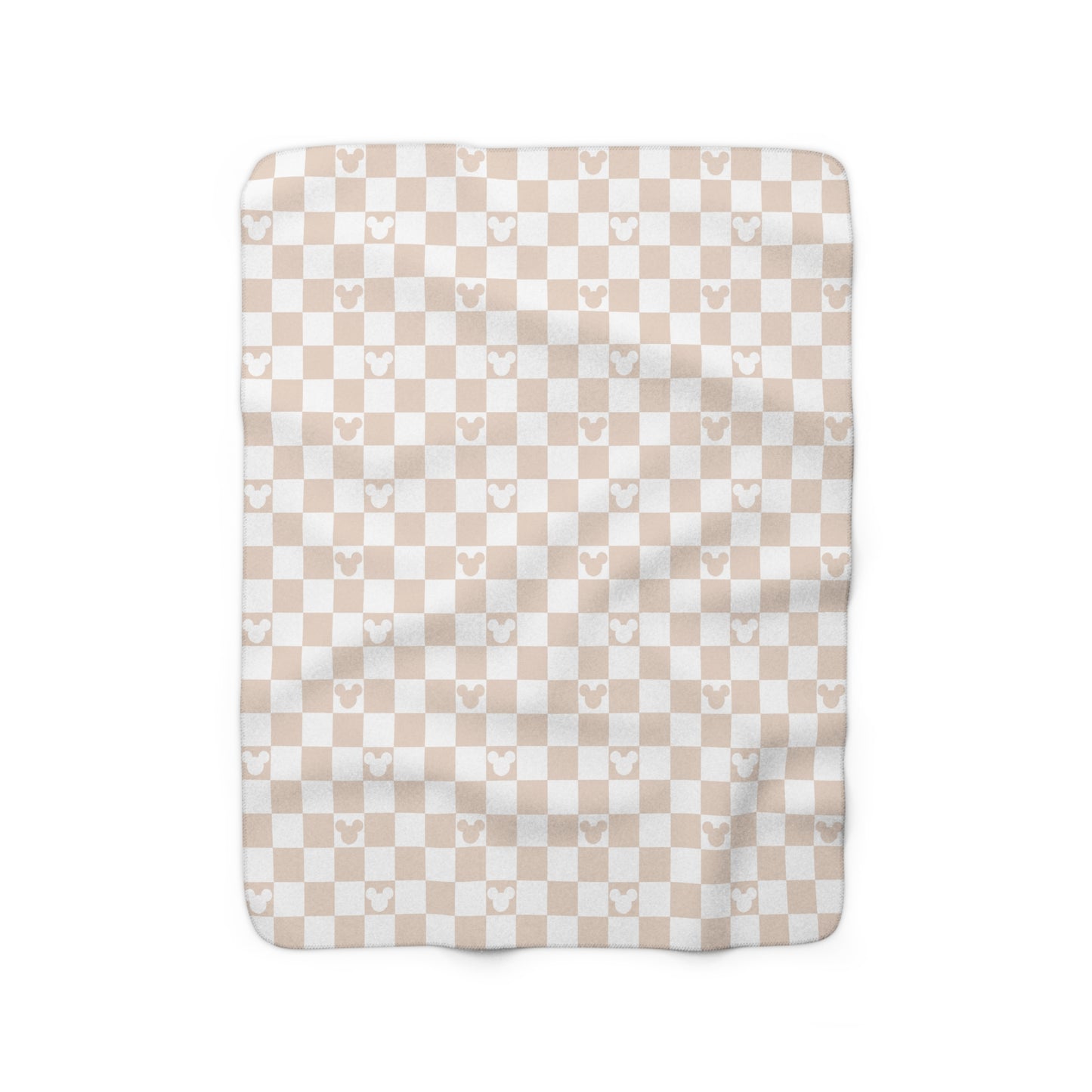 Oh Mickey (tan) Sherpa Fleece Blanket