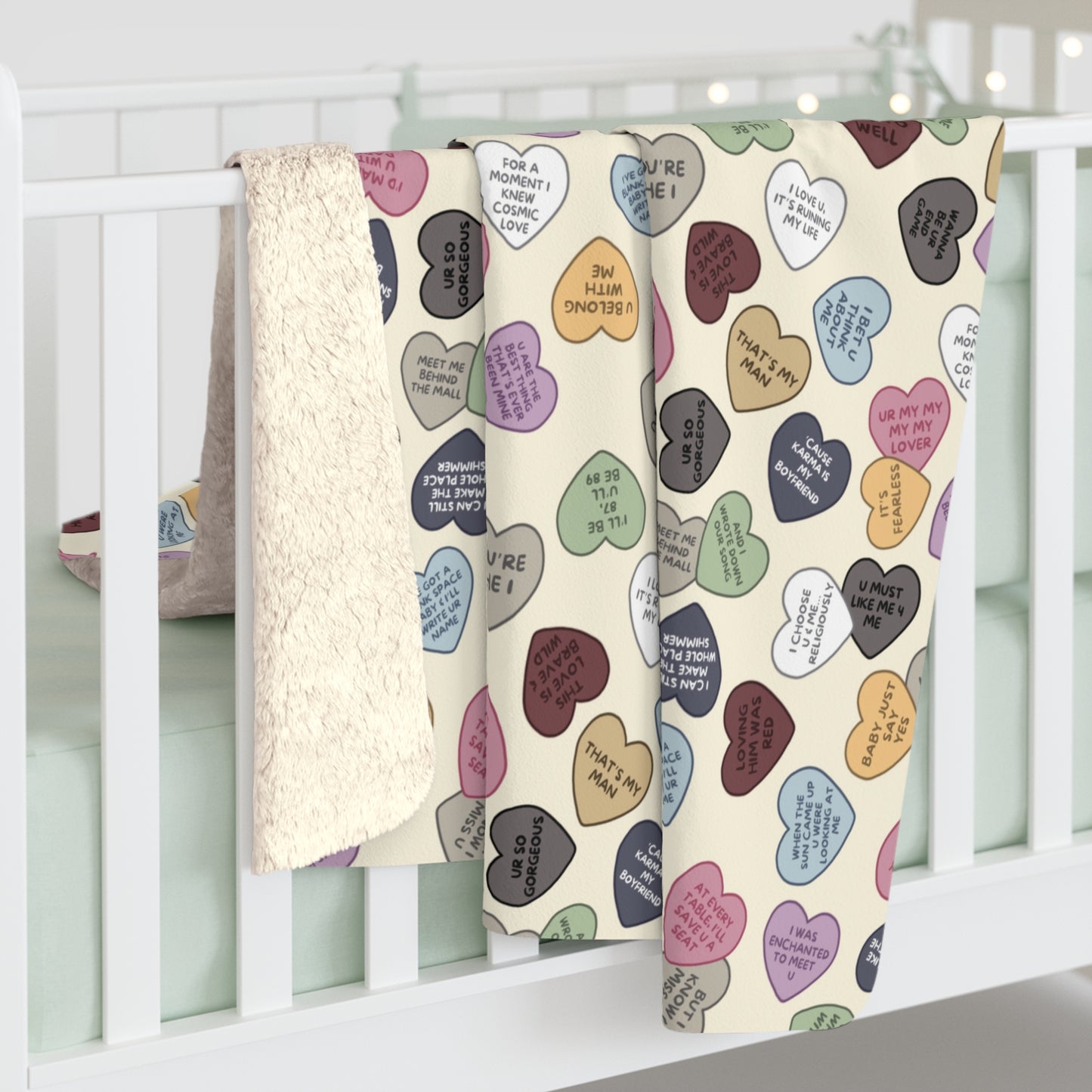 Talk Swiftie to me Sherpa Fleece Blanket