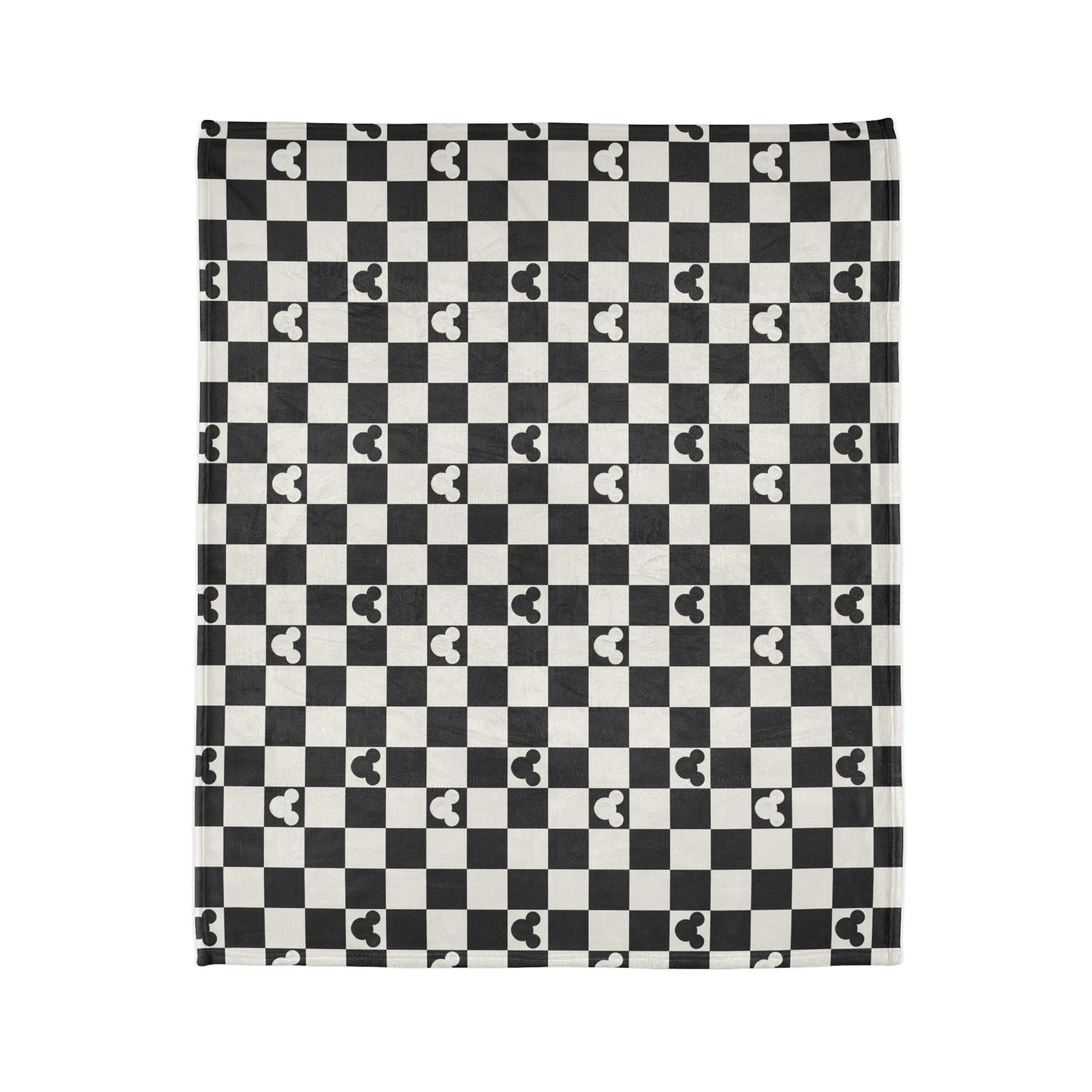 Oh Mickey (black) Plush Blanket