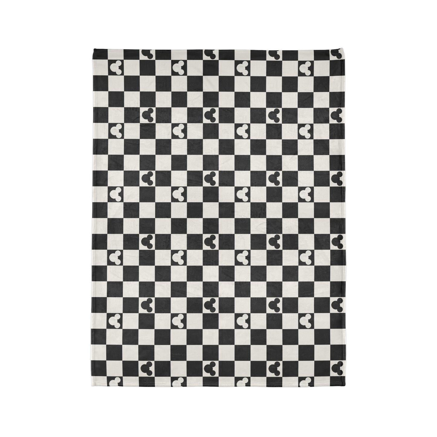 Oh Mickey (black) Plush Blanket