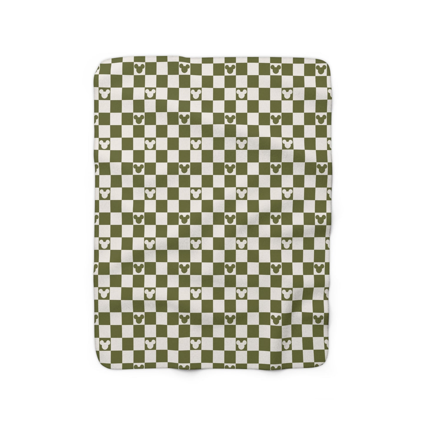 Oh Mickey (green) Sherpa Fleece Blanket