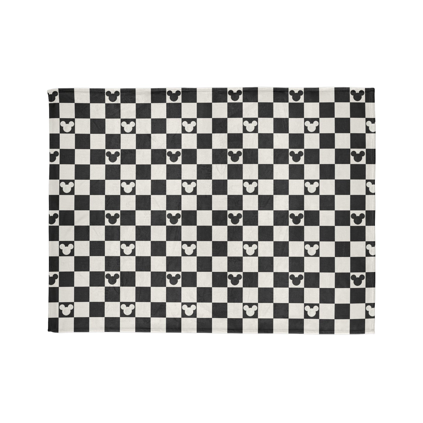 Oh Mickey (black) Plush Blanket