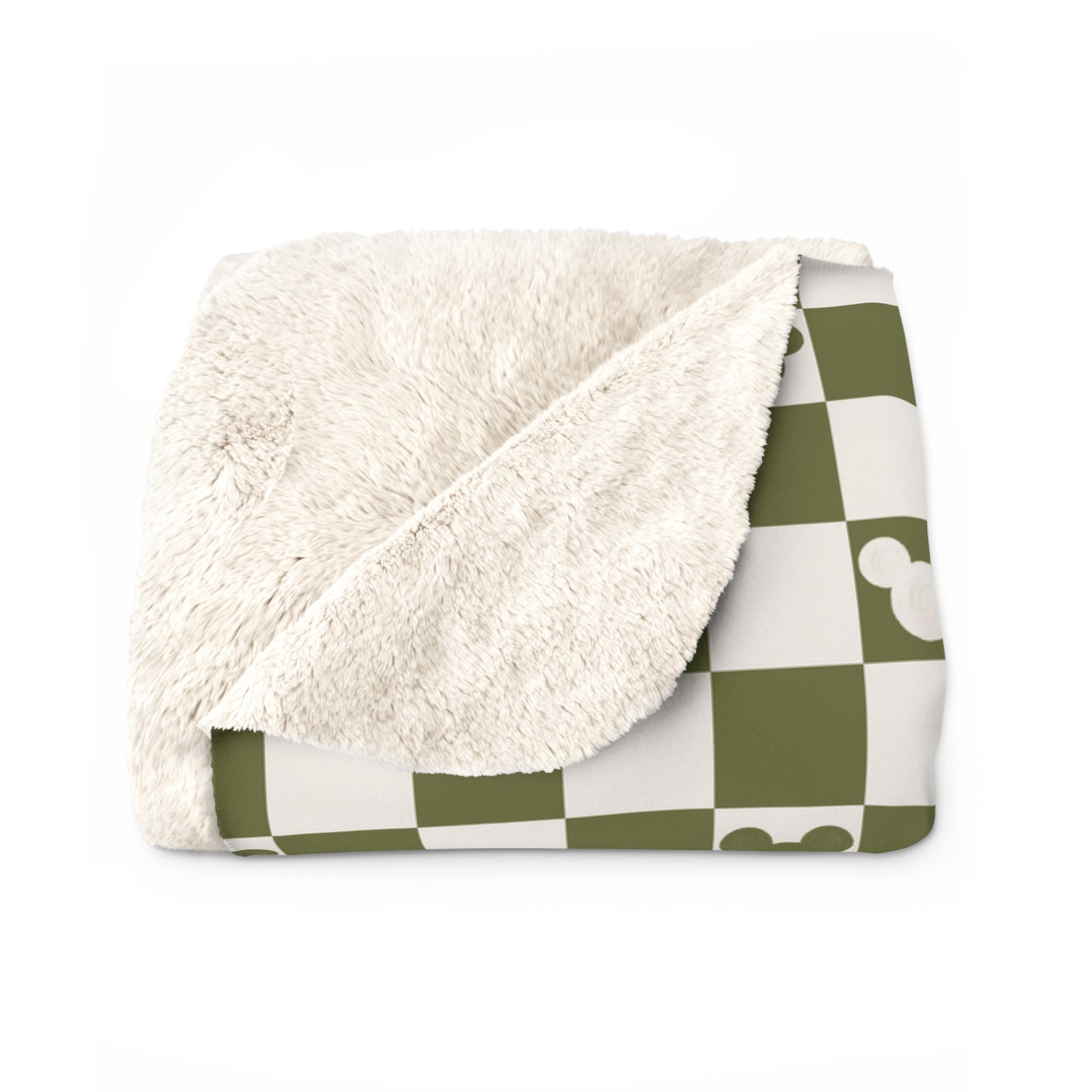 Oh Mickey (green) Sherpa Fleece Blanket