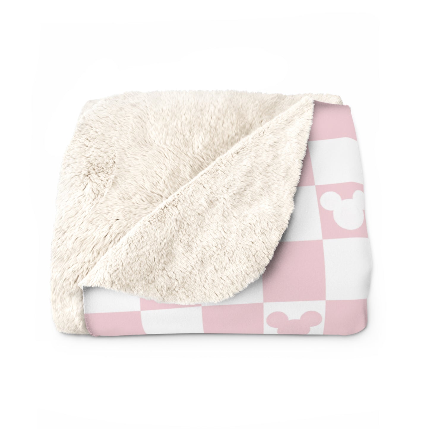 Oh Mickey (pink) Sherpa Fleece Blanket