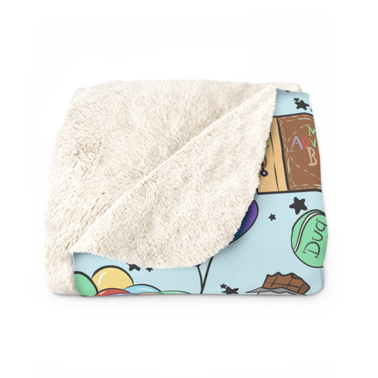 Adventure is Out There Sherpa Fleece Blanket